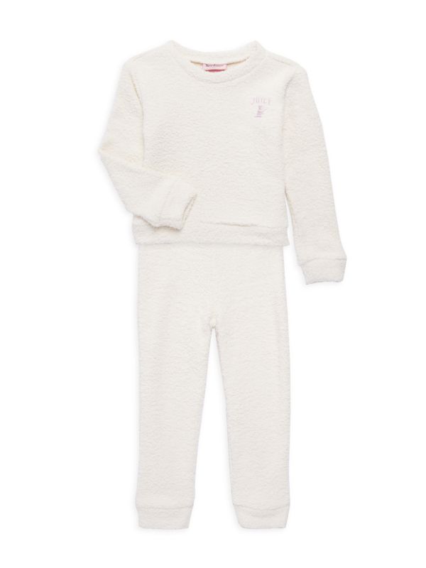 Juicy Couture Girl's 2-Piece Boucl Sweatshirt & Joggers Set